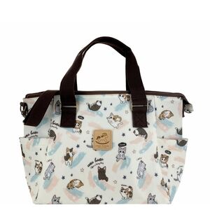 Waterproof Cat Shoulder Crossbody Convertible Handbag W/ ID Badge Clip